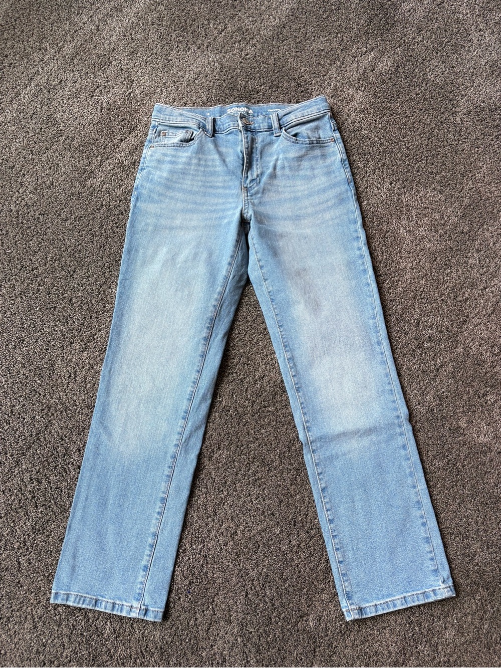 Sonoma Light Blue Straight-Leg Boys Youth Jeans